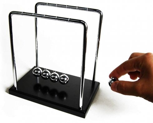 Newton S Cradle Pendulum Balls Balance Swinging Magnetic Metal Balls