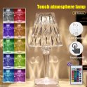 Crystal table lamp LED acrylic touch light colorfull RGB 16 colors - night light