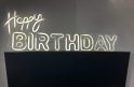 Logo ng Happy BIRTHDAY - LED neon sign sa wall hanging