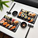 Sushi socraithe chun sushi a ullmhú (a dhéanamh) - Kit do 2 duine (babhlaí + plátaí + chopsticks)