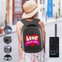 LED-Rucksack mit Display – Programmierbarer Lichtrucksack mit LCD-Bildschirm und Bluetooth (iOS/Android)