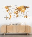 Mapamundi de madera grande 4D - Mapas murales grandes de madera 300x150cm - ORIGINAL