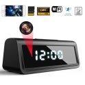 Cameră cu ceas cu alarmă digitală + FULL HD + Wifi + detecție mișcare + vedere pe timp de noapte 6 LED-uri IR