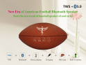 Rugby ball - Small portable bluetooth speaker for mobile phone - 1x3W