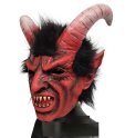 Masque de visage (tête) du diable Lucifer - pour enfants et adultes pour Halloween ou carnaval