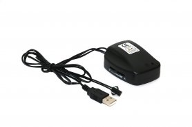 EL-inverter USB-strømforsyning - lydfølsom + konstant lys til El-ledning