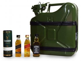 Jerrycan-holder – bensinkanne i metall 5L whiskyminibar i en dunk