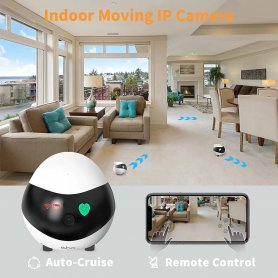 Cámara robot Ebo - Cámara Spy Security FULL HD con Wifi / P2P con IR - Enabot EBO SE
