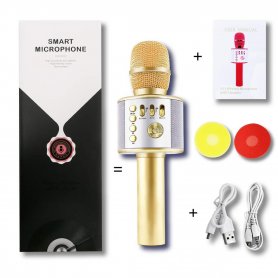 Bluetooth-mikrofon och högtalare 5W - trådlös mikrofon för fest