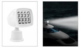 Лодочный фонарь - Сверхмощный светодиодный патрульный отражатель для лодок с освещением до 200 м.