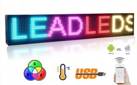 WiFi LED világítótábla 7 szín RGB - panel 100 cm x 15 cm