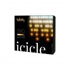 Tiras LED verticales 5m - Twinkly Icicle + BT + Wi-Fi con diodo AWW 190 piezas - led blanco