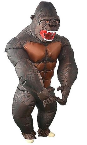 Costume gonflable gorille - king kong (singe) avec ventilateur - Costume amusant pour adultes