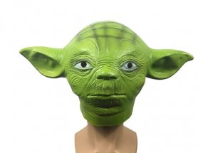 Masca de fata Yoda - pentru copii si adulti pentru Halloween sau carnaval