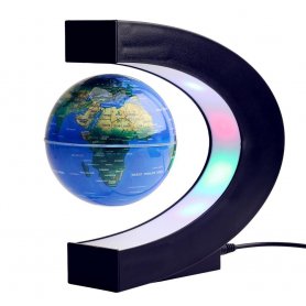 Levitating eart globe lamp με πολύχρωμο φως LED + βάση στήριξης