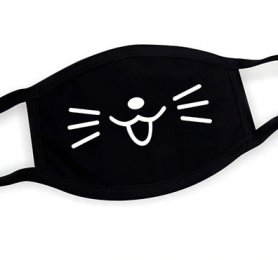 Υφαντική μάσκα προσώπου 100% βαμβάκι - μοτίβο Cat