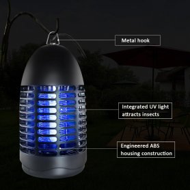 Lapač hmyzu a komárů UV Zapper - 360 ° s výkonem 7W