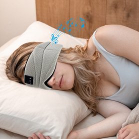 SLIM øyesøvnmaske med ultratynne og myke Bluetooth-høyttalere (iOS/Android)