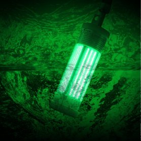 Luci da pesca subacquee LED verde da 300 W - 360° con protezione IP68 - fino a 50 m di immersione con cavo da 6 m