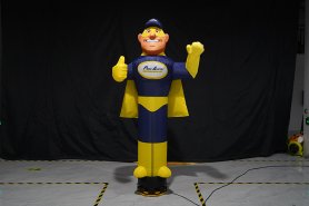 Panák s mávajúcou rukou nafukovací -  reklamná figurína - 3m Air dancer Super Hrdina