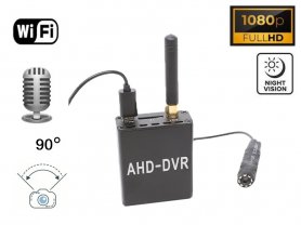 Камера-обскура FULL HD с ночными ИК-светодиодами + угол обзора 90° со звуком + модуль WiFi DVR для наблюдения в реальном времени
