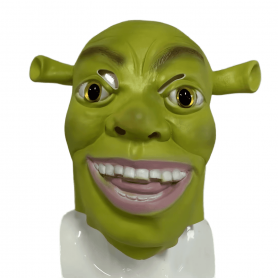 Μάσκα προσώπου Shrek - για παιδιά και ενήλικες για Απόκριες ή καρναβάλι