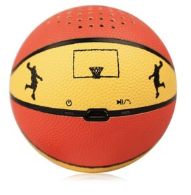 Mini bluetooth høyttaler til mobiltelefon - basketball ball 1x3W
