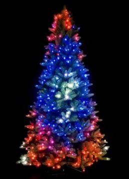 LED-träd smart styrd via mobil 1,5 m - Twinkly Tree - 250 st RGB + BT + Wi-Fi