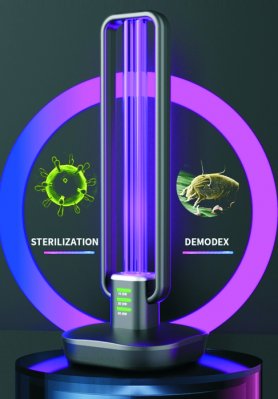 Bakteriedrepende lys 36W - UV-desinfiseringslampe 360 ° med ozonsterilisering