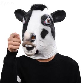 Kravlja maska za lice - kostim maske za kravlju glavu za djecu i odrasle