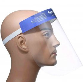 Ansiktsskydd - transparent och skyddande med skum för långvarigt slitage