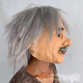Einstein muž maska na tvár a hlavu - pre deti aj dospelých na Halloween či karneval