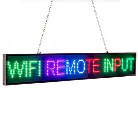 Reklám színű RGB LED tábla WiFi-vel - panel 82 cm x 9,6 cm