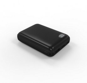 Powerbank med 3x utgång Micro USB / USB C / Lightning-kontakt - 10000 mAh