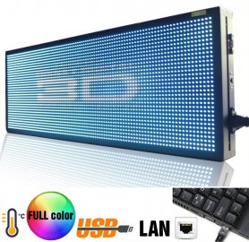Gran panel LED con pantalla a todo color - 76 cm x 27 cm