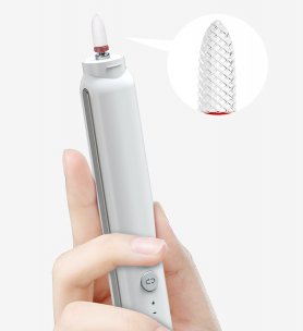 Set (kit) eléctrico de manicura + pedicura para uñas con batería integrada + 6 extensiones