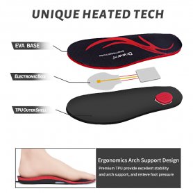 Έξυπνοι θερμαινόμενοι πάτοι για παπούτσια - θερμική θέρμανση έως 65℃ + App smartphone (iOS/Android)