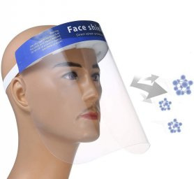 Protector facial: transparente y protector con espuma para un uso duradero