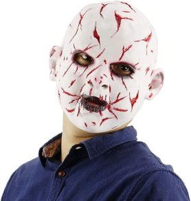 Rozrezaná tvár - baby maska na tvár - pre deti aj dospelých na Halloween či karneval