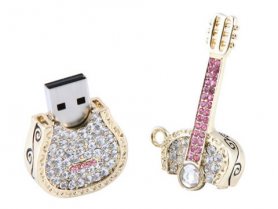 Βασικά κοσμήματα USB - κιθάρα με στρας