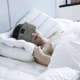 Alvó szemmaszk + hallókészülékek - zajcsillapító maszk Bluetooth-al (iOS/Android)
