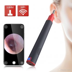 Otoscope wifi - öronendoskop med 3,9 mm diameter HD-kamera med LED för iOS och Android