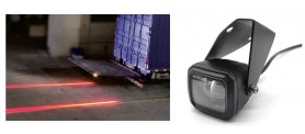 Luce LED Safety Lineare per carrelli elevatori con rampa ribaltabile 10W (2 x 5W) + cover waterproof IP67 - 2 pz