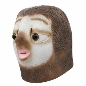 Sloth mask - ansiktsmask i silikon (huvud) för barn och vuxna