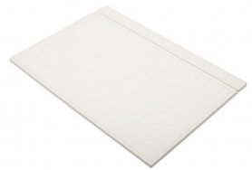 Hvit skinnmatte til skrivebord eller arbeidsbord - Luksuriøst skinn