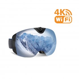 Skibriller med Ultra HD-kamera med UV400-filter + WiFi-tilkobling