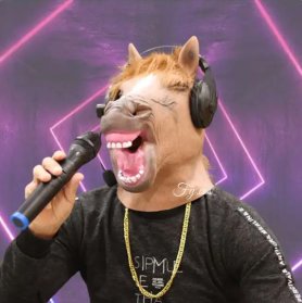 Masca cap de cal - Masca de cal karaoke amuzanta pentru copii si adulti