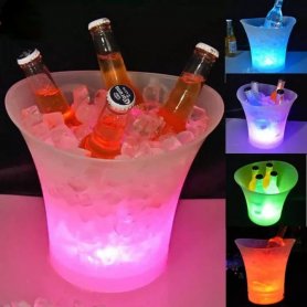 Светодиодная лампа для охлаждения чаш с шампанским/вином или для бассейна - RGB с дистанционным управлением - Набор из 5 шт.