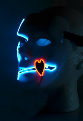 Zorro - LED ansiktsmaske