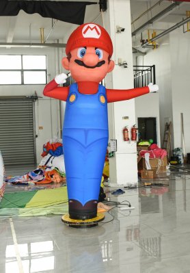 Air dancer balloon - Blow up dancing man - inflatable sky baloon waving guy - SUPER MARIO 3m